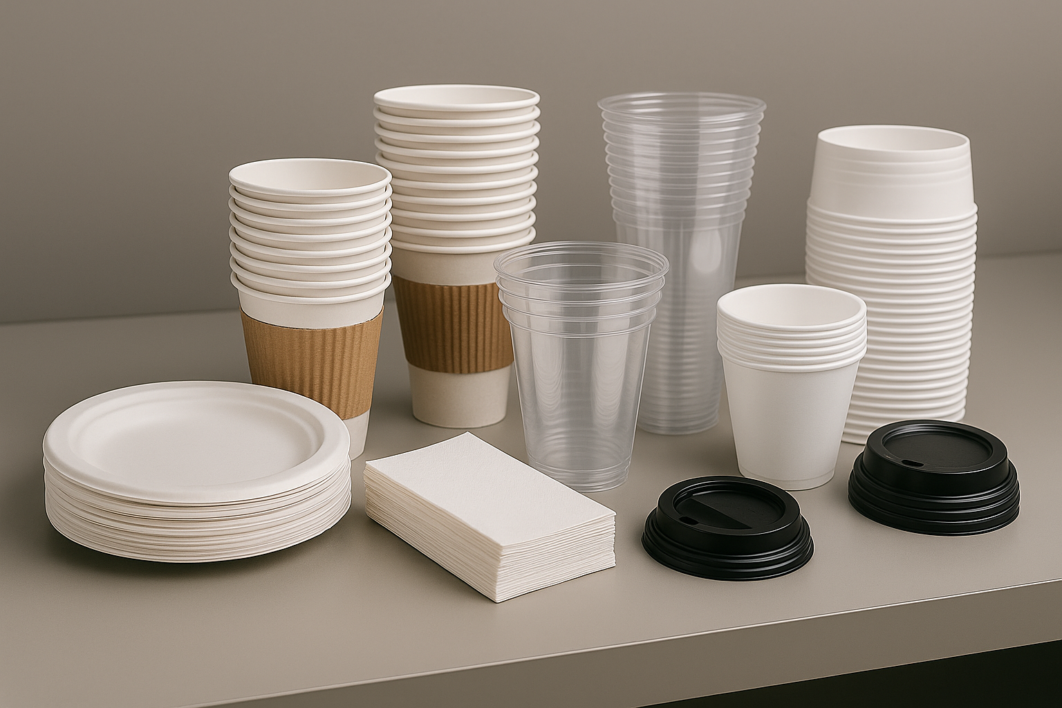 Breakroom disposables and cups